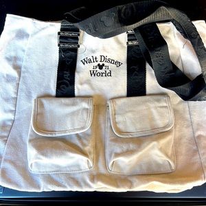 Walt Disney World - authentic canvas bag w embroidered logo.